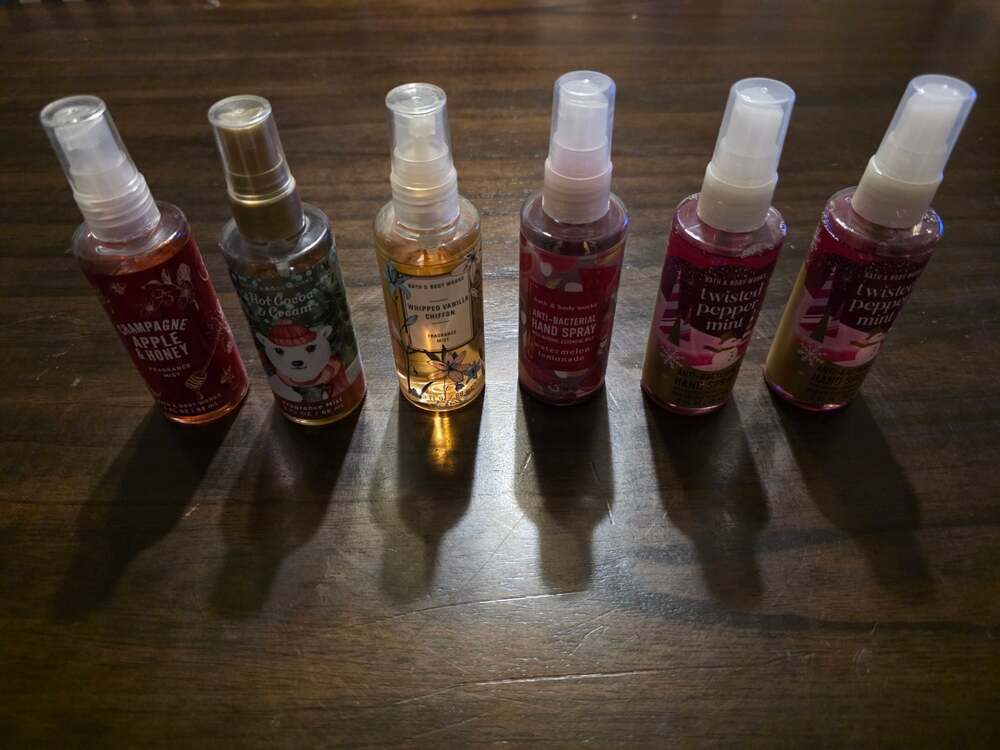 Bath & Body Works Fragrance Mist and Hand Spray Lot of 6 All New